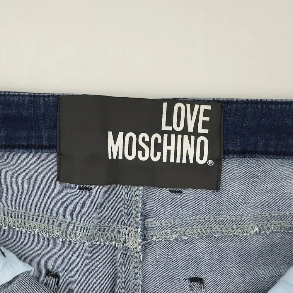Love‎ Moschino star blue denim skinny jeans